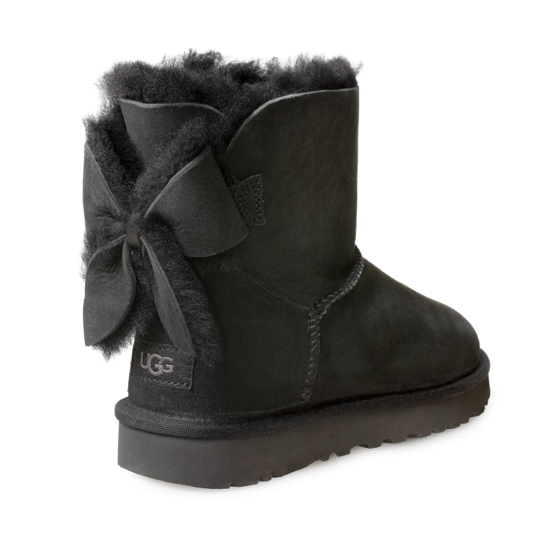 UGG Classic Heritage Bow Black Boots - Women's