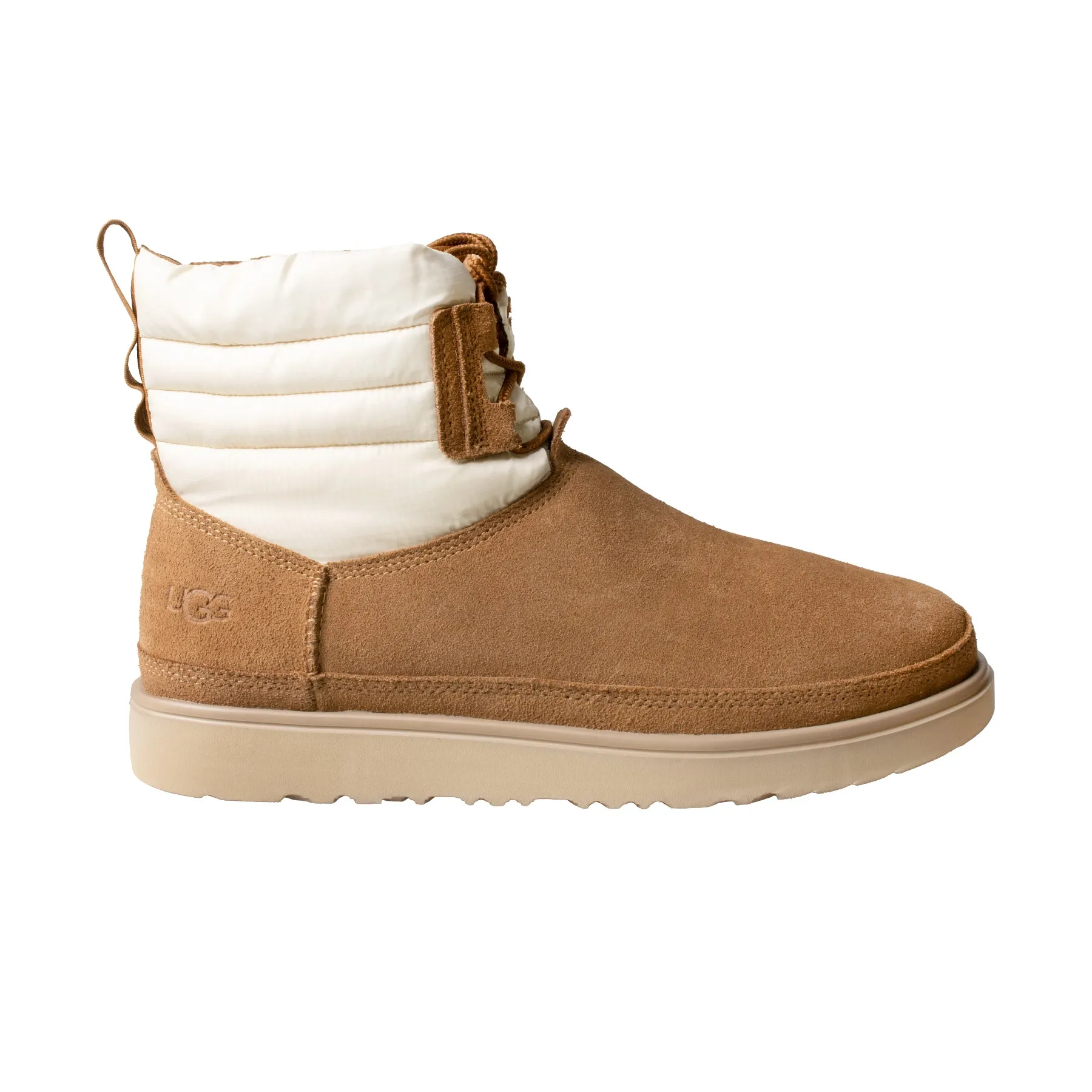 UGG Classic Mini Lace Up Weather Chestnut White Boots - Men's