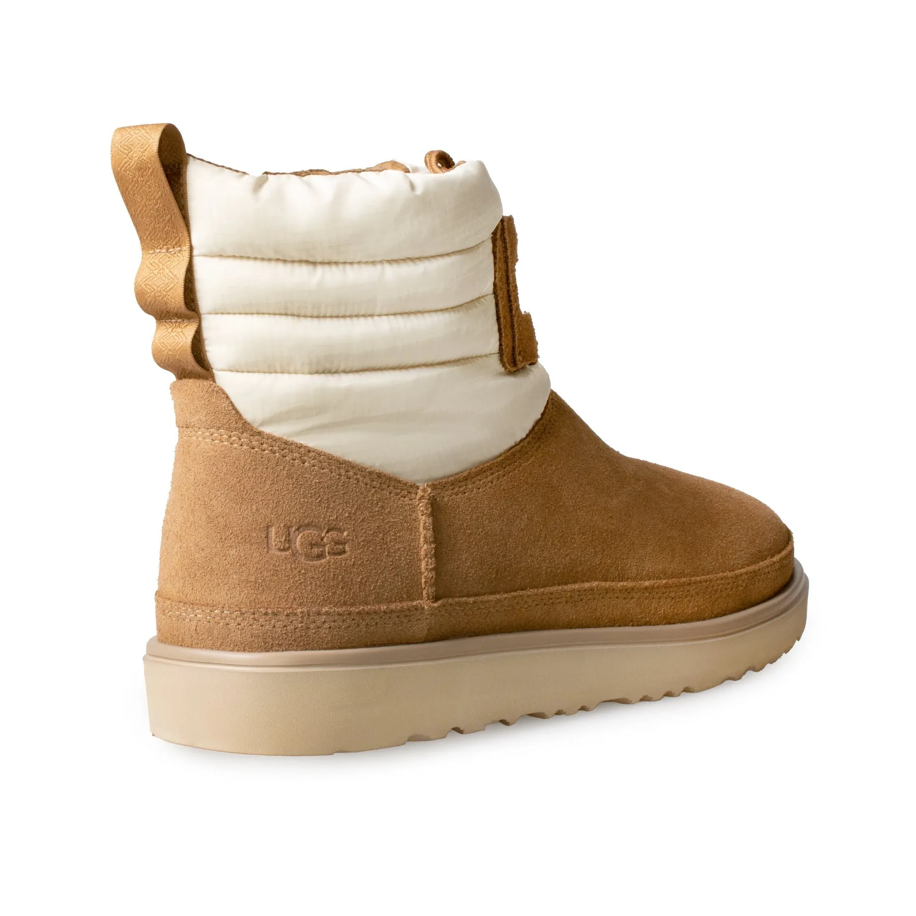 UGG Classic Mini Lace Up Weather Chestnut White Boots - Men's