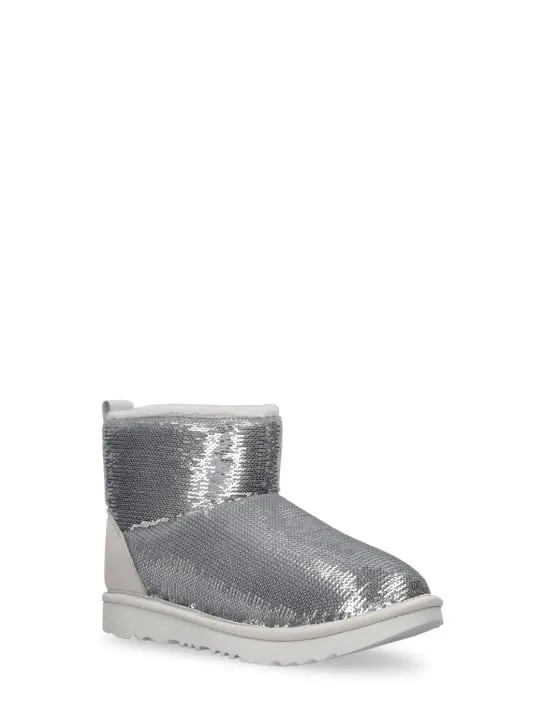 Ugg   Classic Mini Mirror Ball shearling boots 