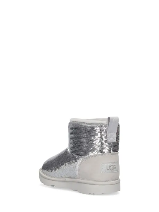 Ugg   Classic Mini Mirror Ball shearling boots 