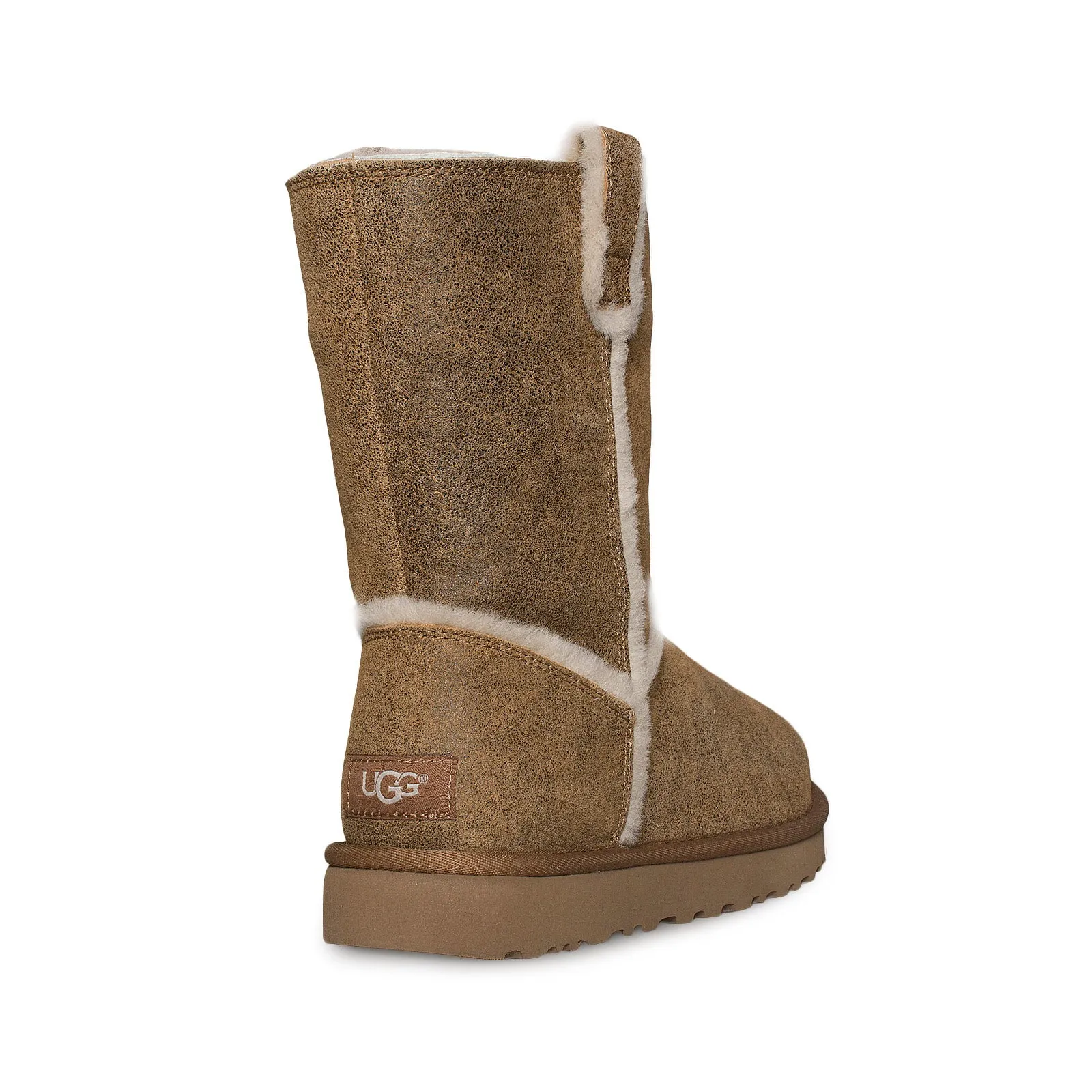 UGG Classic Short Spill Seam Bomber Chestnut Boots - Women's