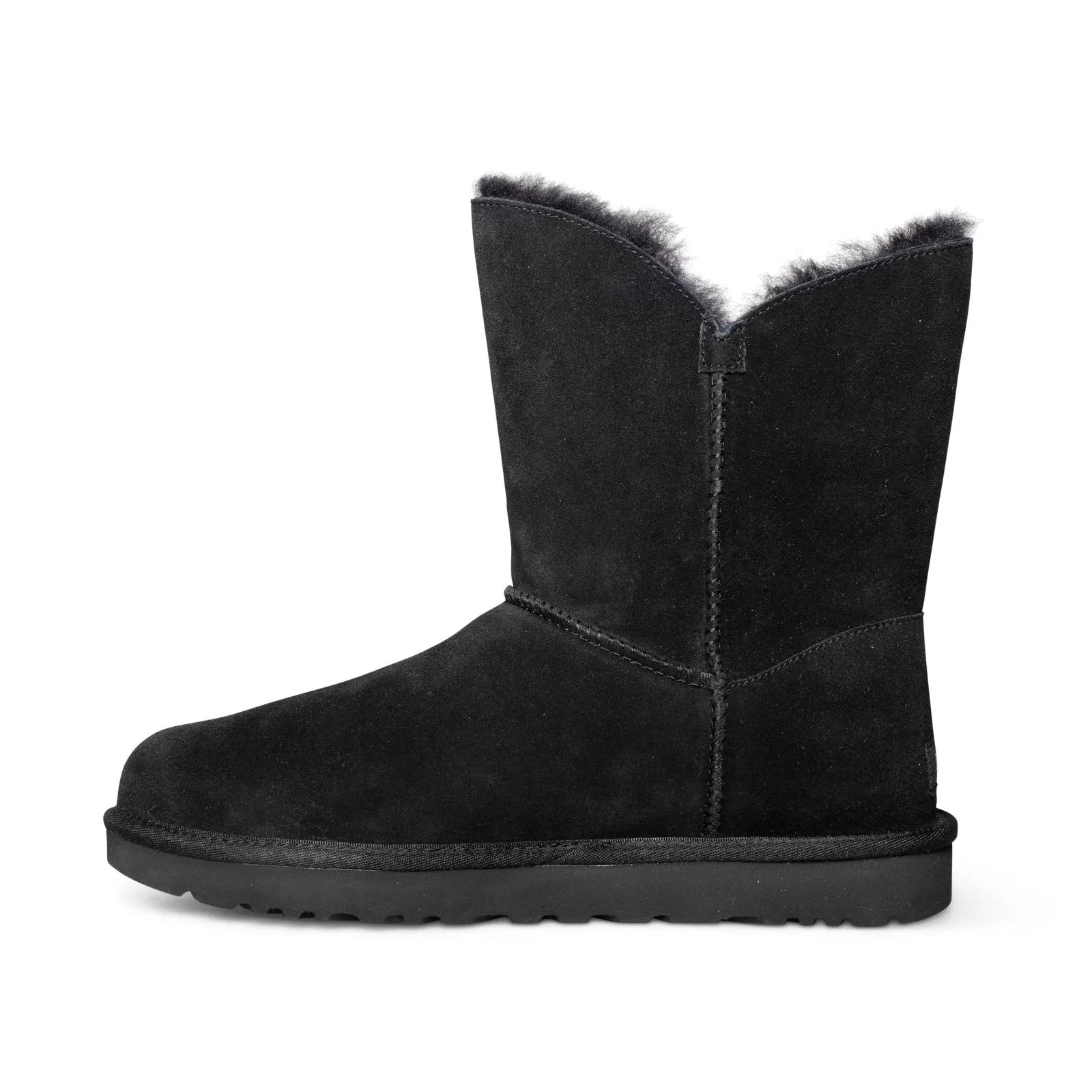 UGG Constantine Satin Ribbon Black Boots - Women's