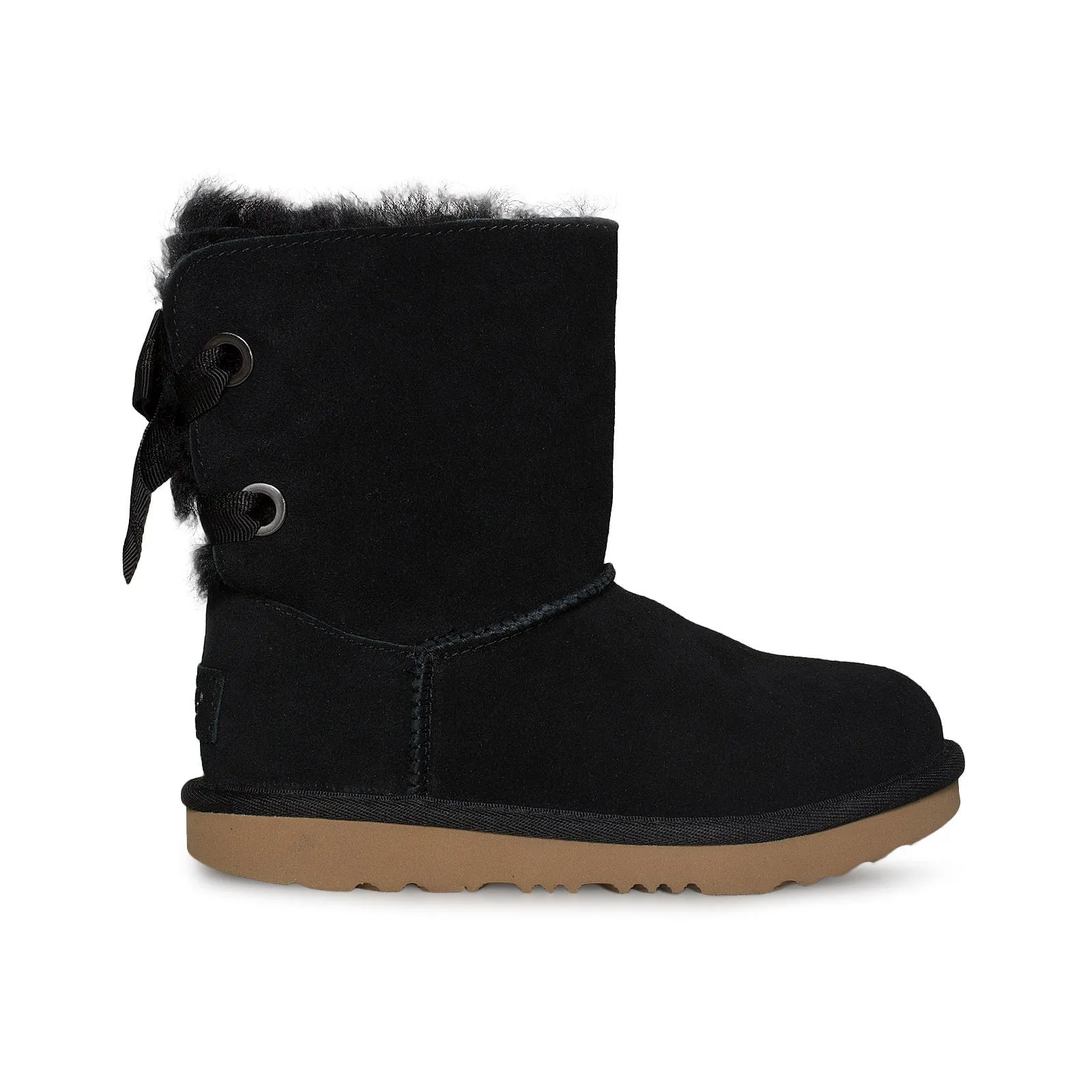 UGG Customizable Bailey Bow ii Black Boots - Toddler / Youth