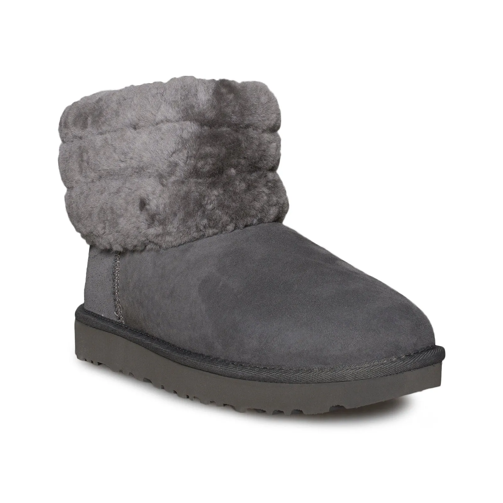 UGG Fluff Mini Quilted Charcoal boots - Women's