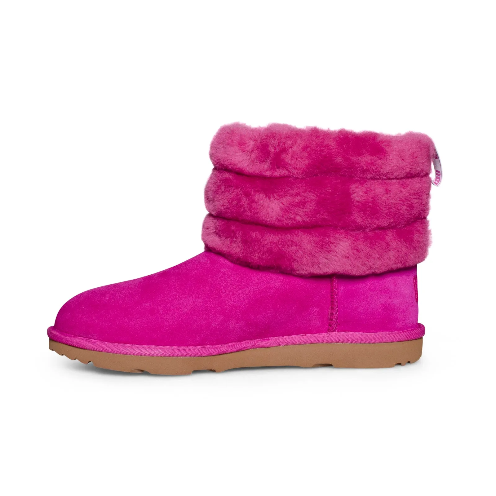 UGG Fluff Mini Quilted Fuchsia Boots - Youth