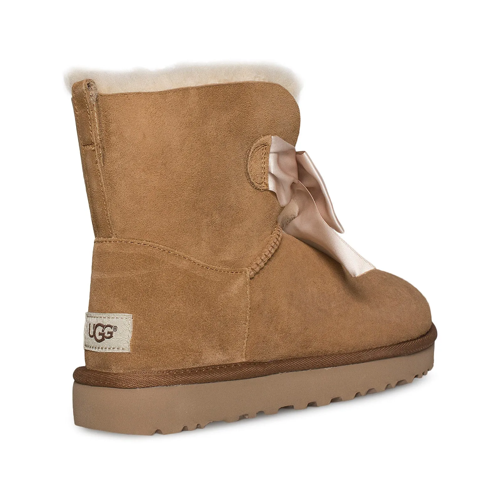 UGG Gita Bow Mini Chestnut Boots - Women's