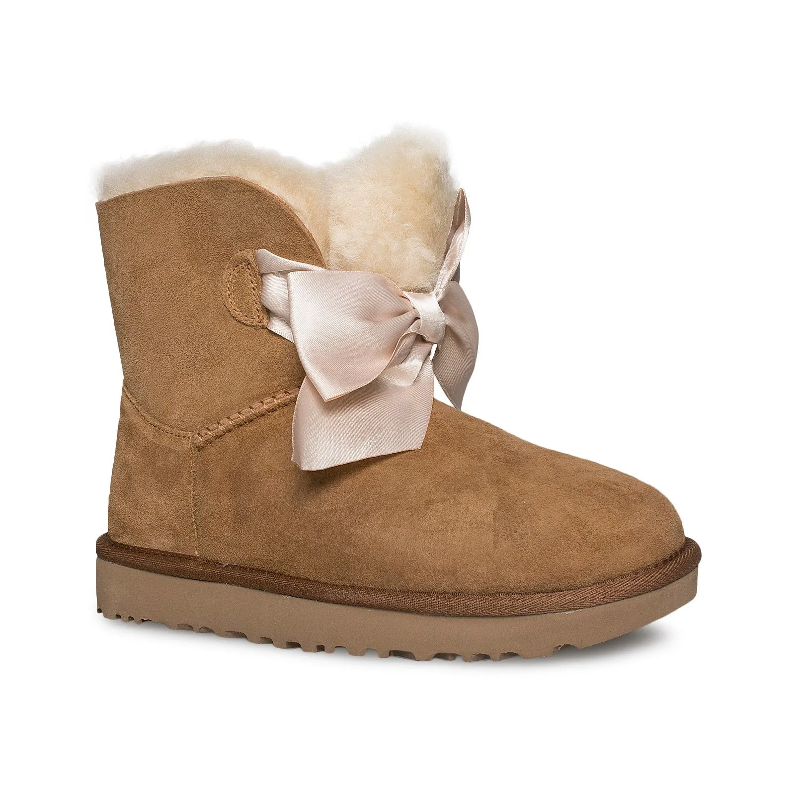 UGG Gita Bow Mini Chestnut Boots - Women's