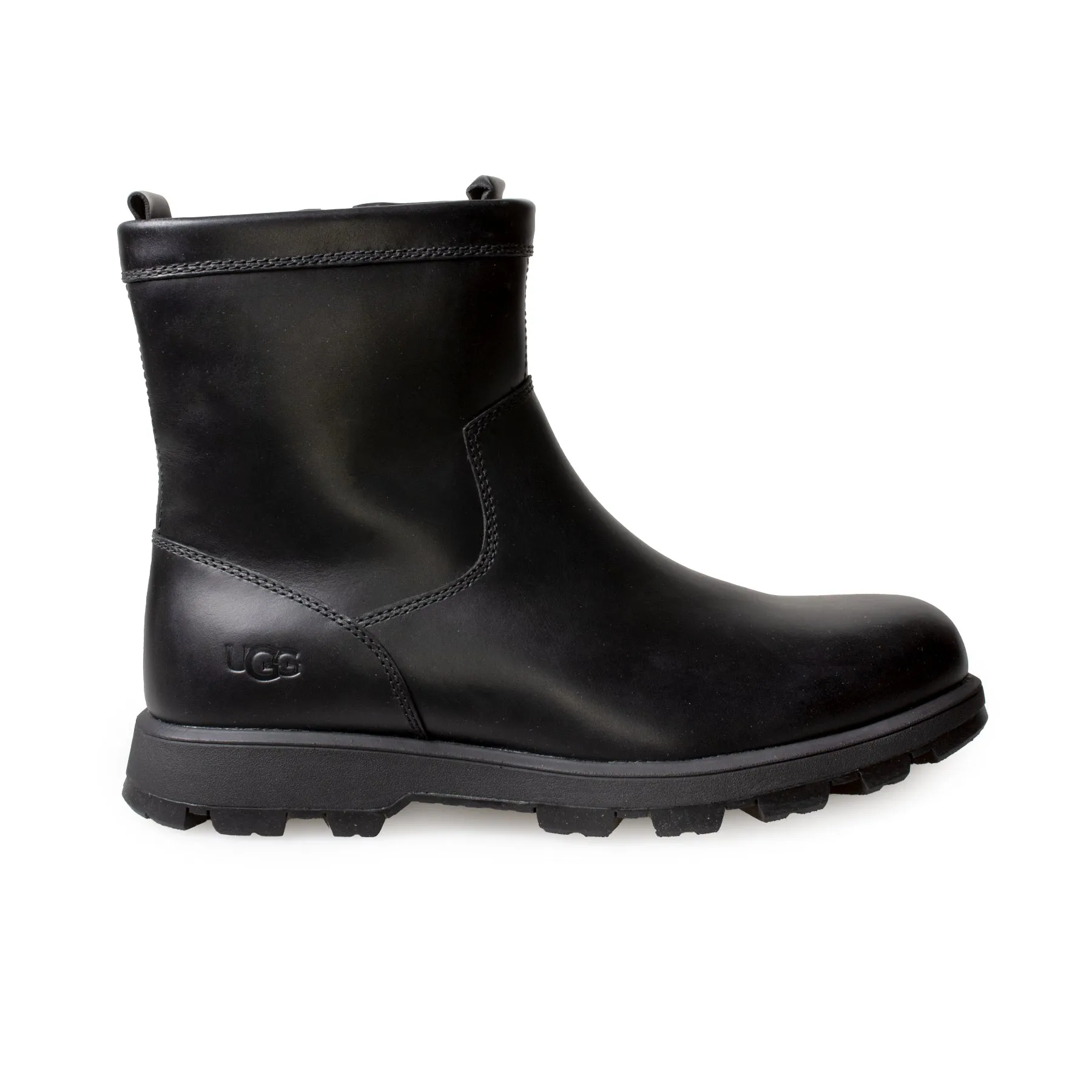 UGG Kennen Black Leather Boots - Men's