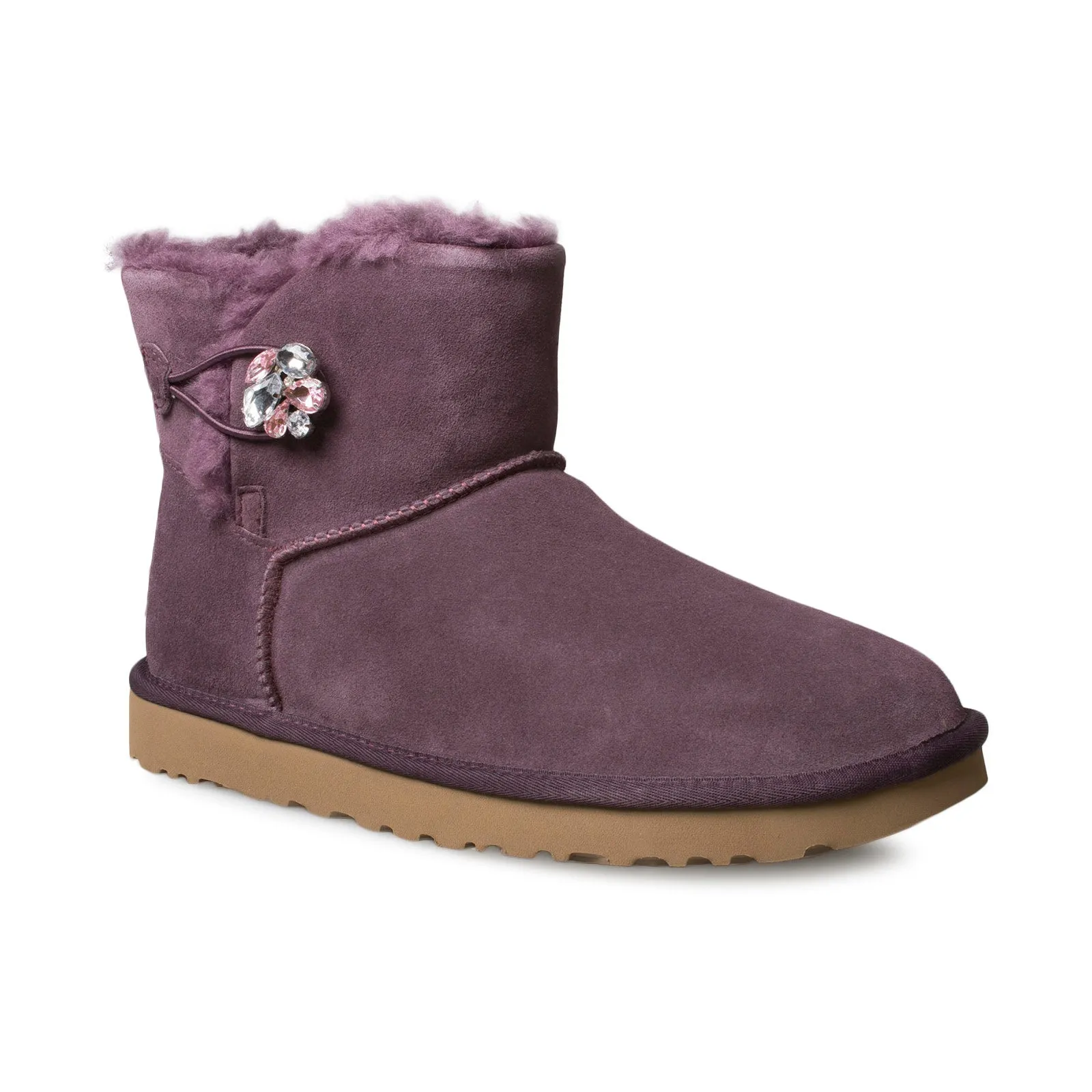 UGG Mini Bailey Button Gem Wine Tasting Boots - Women's