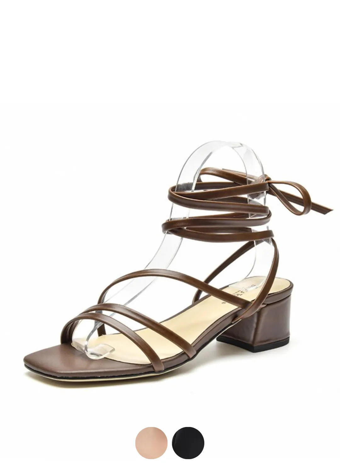 USS Shoes Reina Women's Vintage Square Toe Leather Sandals