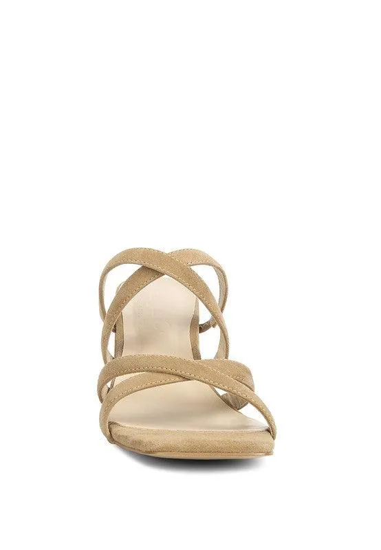 Valentina Strappy Casual Block Heel Sandals