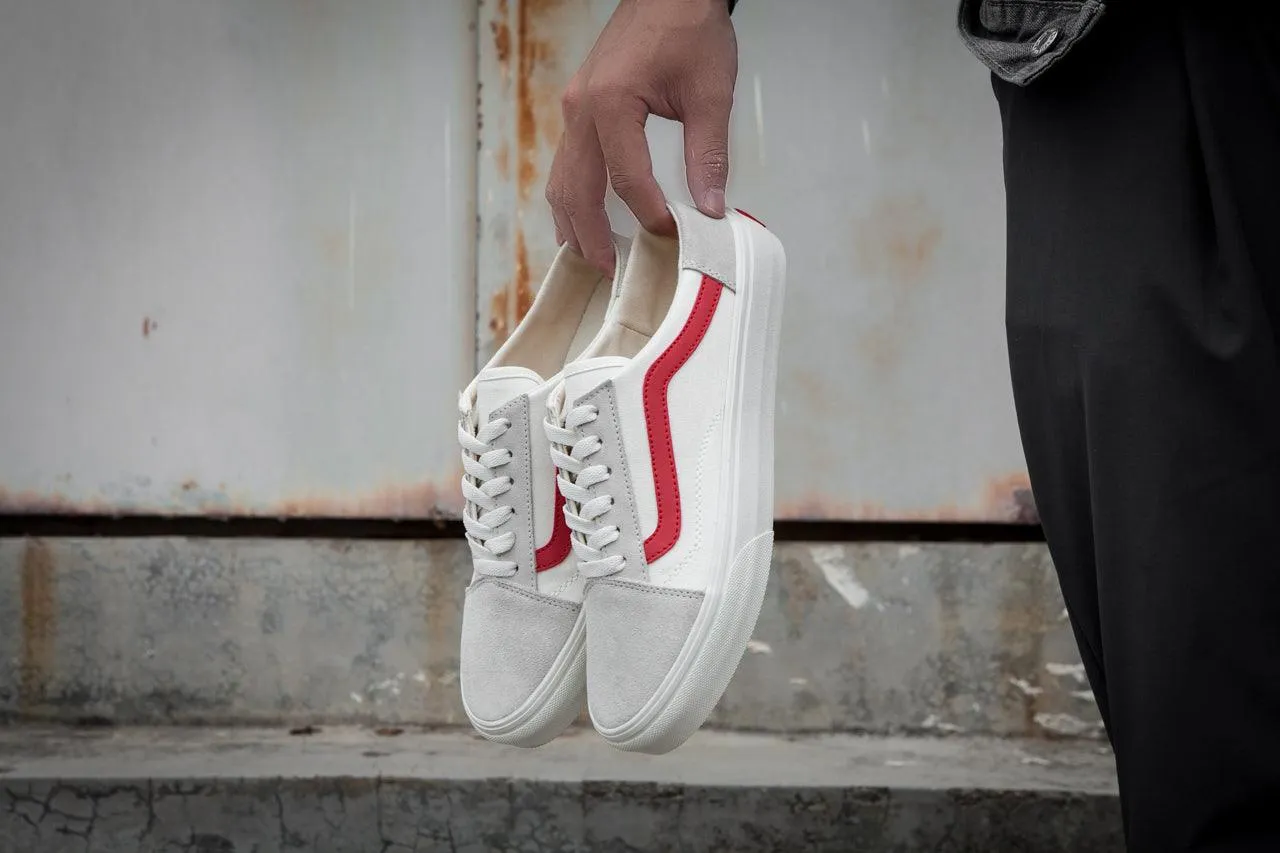 Vans Old Skool Mule 36-447 Cream and Red