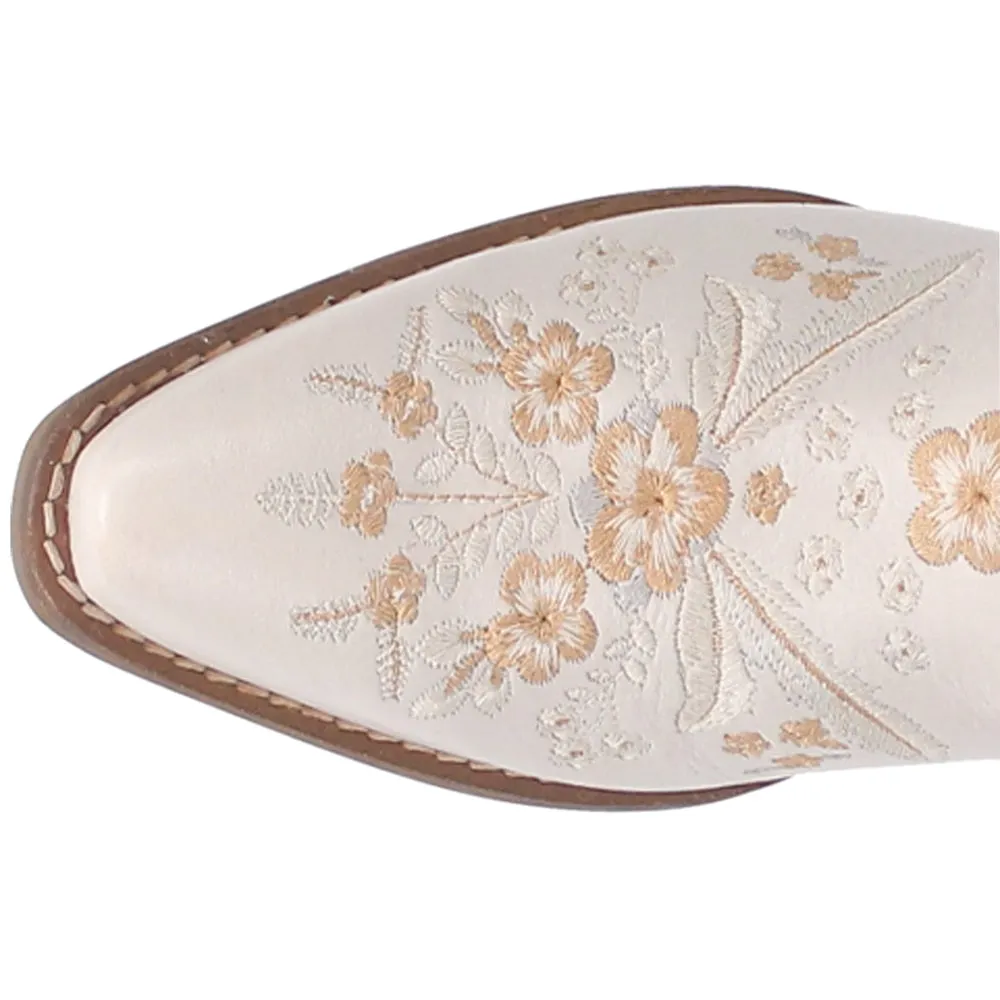 Wildflower Floral Embroidered Mule Clogs