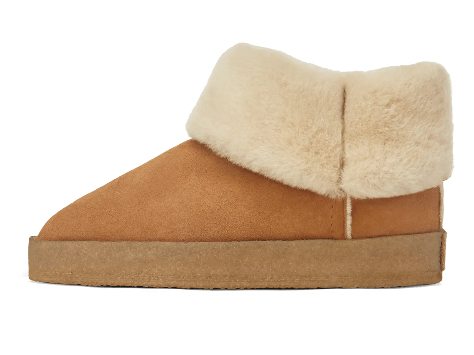 Winema Boots in Light Snuff Shearling Suede