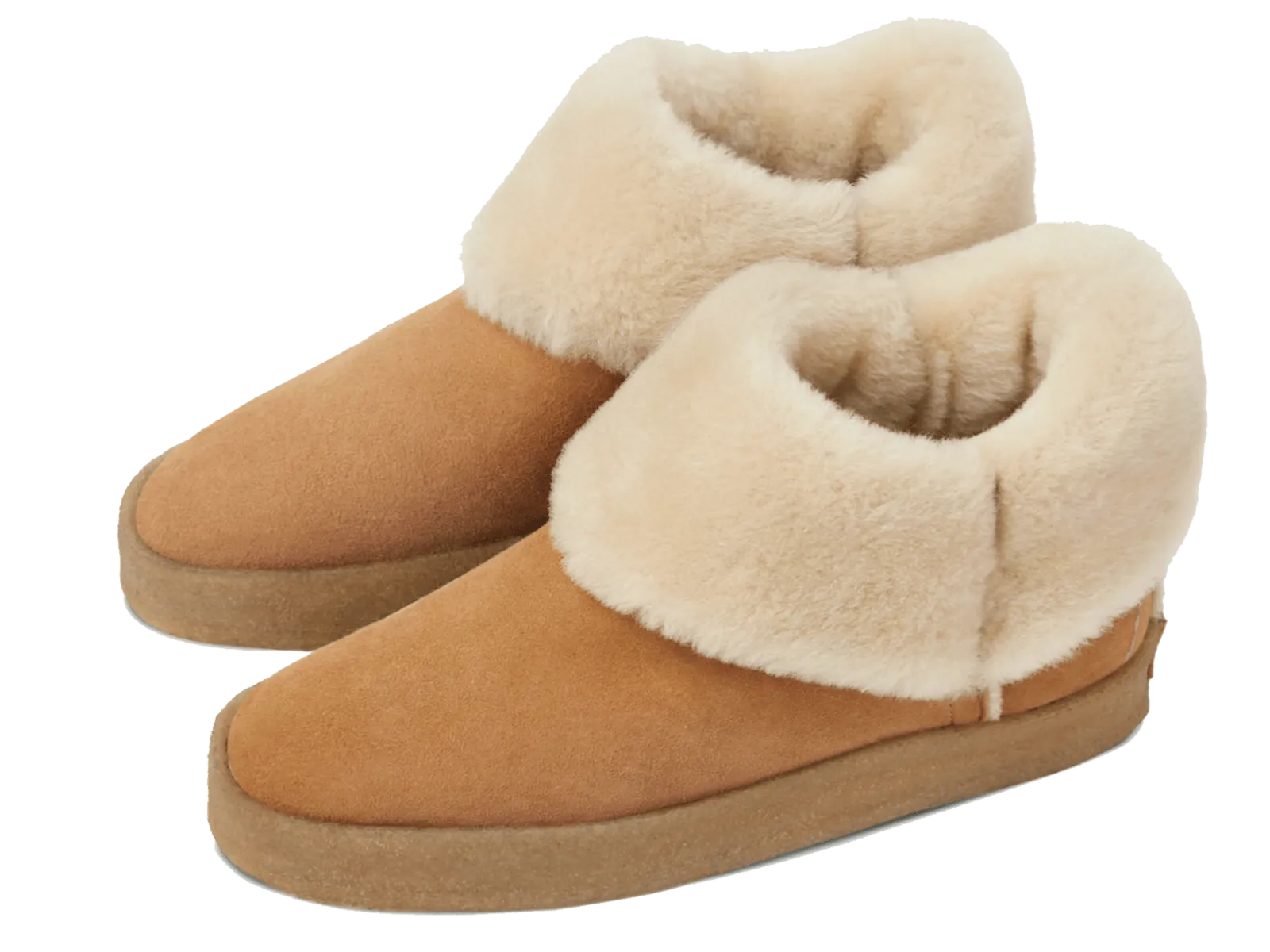 Winema Boots in Light Snuff Shearling Suede