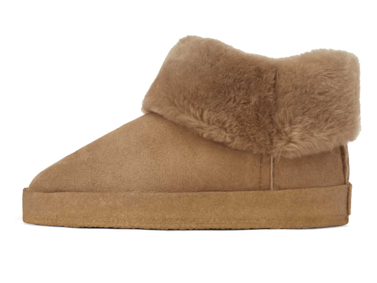 Winema Boots in Taupe Shearling Suede