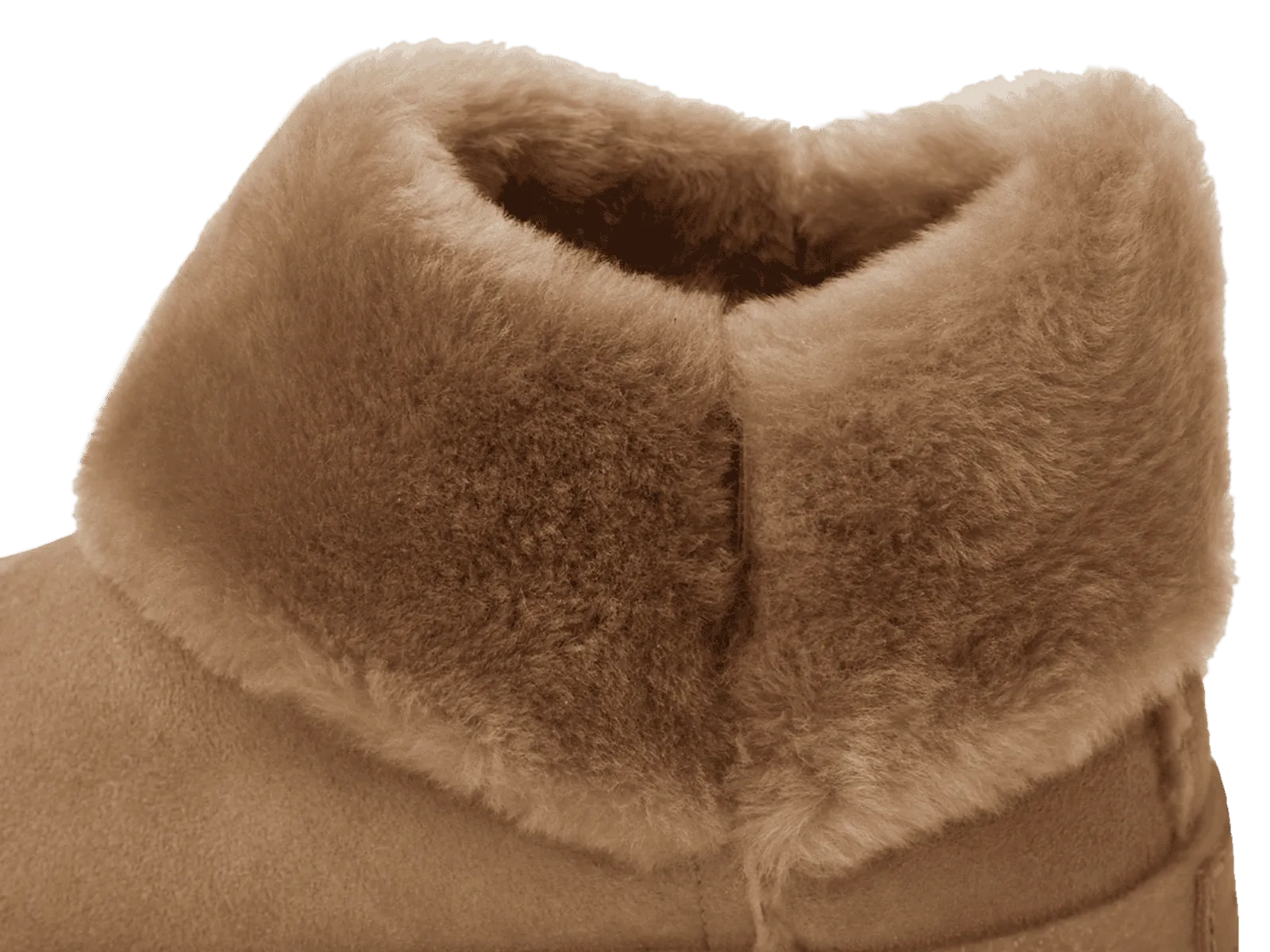 Winema Boots in Taupe Shearling Suede