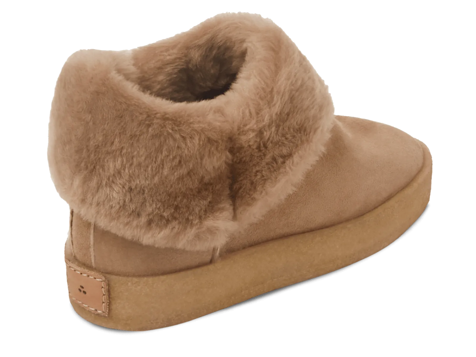 Winema Boots in Taupe Shearling Suede