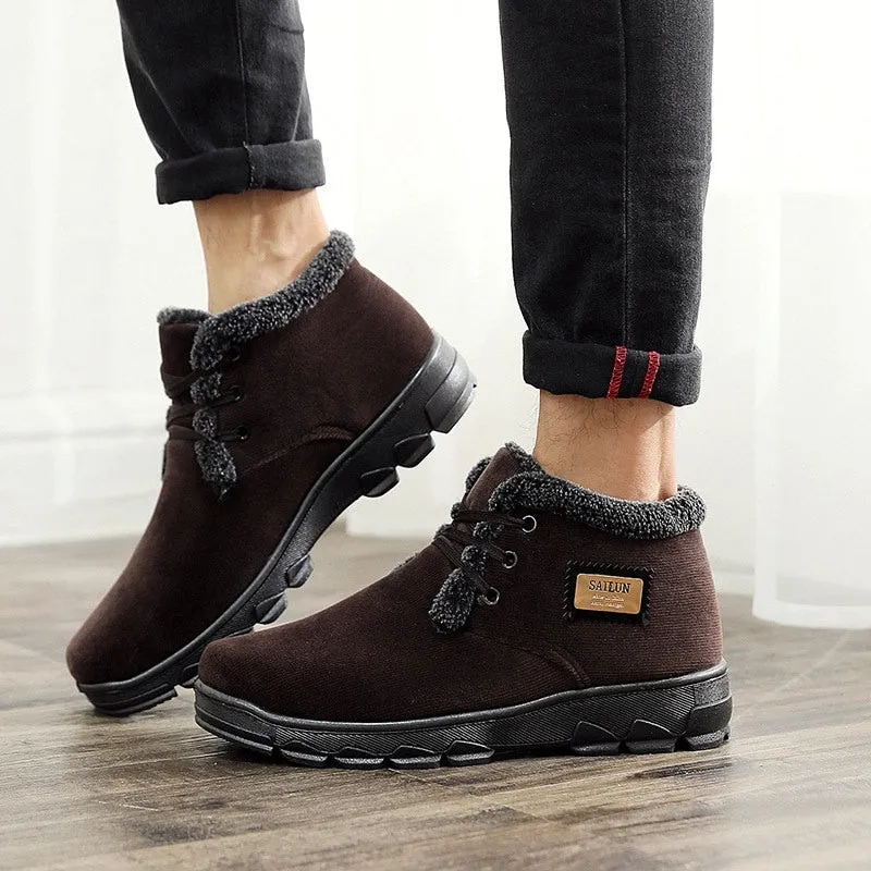 Winter Warm Plush Fashion Casual Ankle Boots with Fur