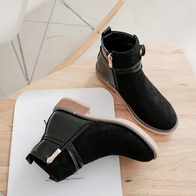 Women Suede Short Boots Shoes Woman