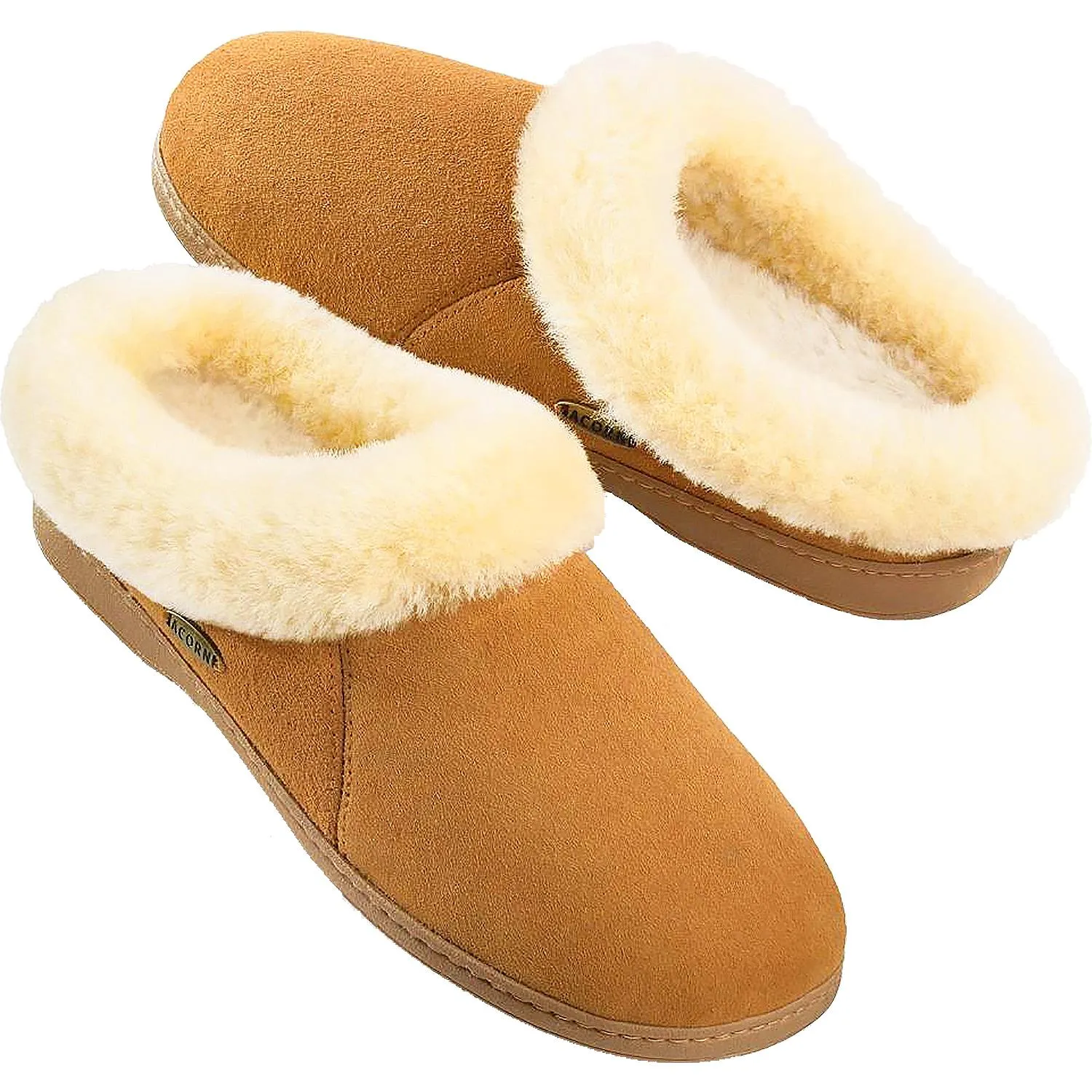 Women's Acorn Ewe Collar Walnut Sheepskin