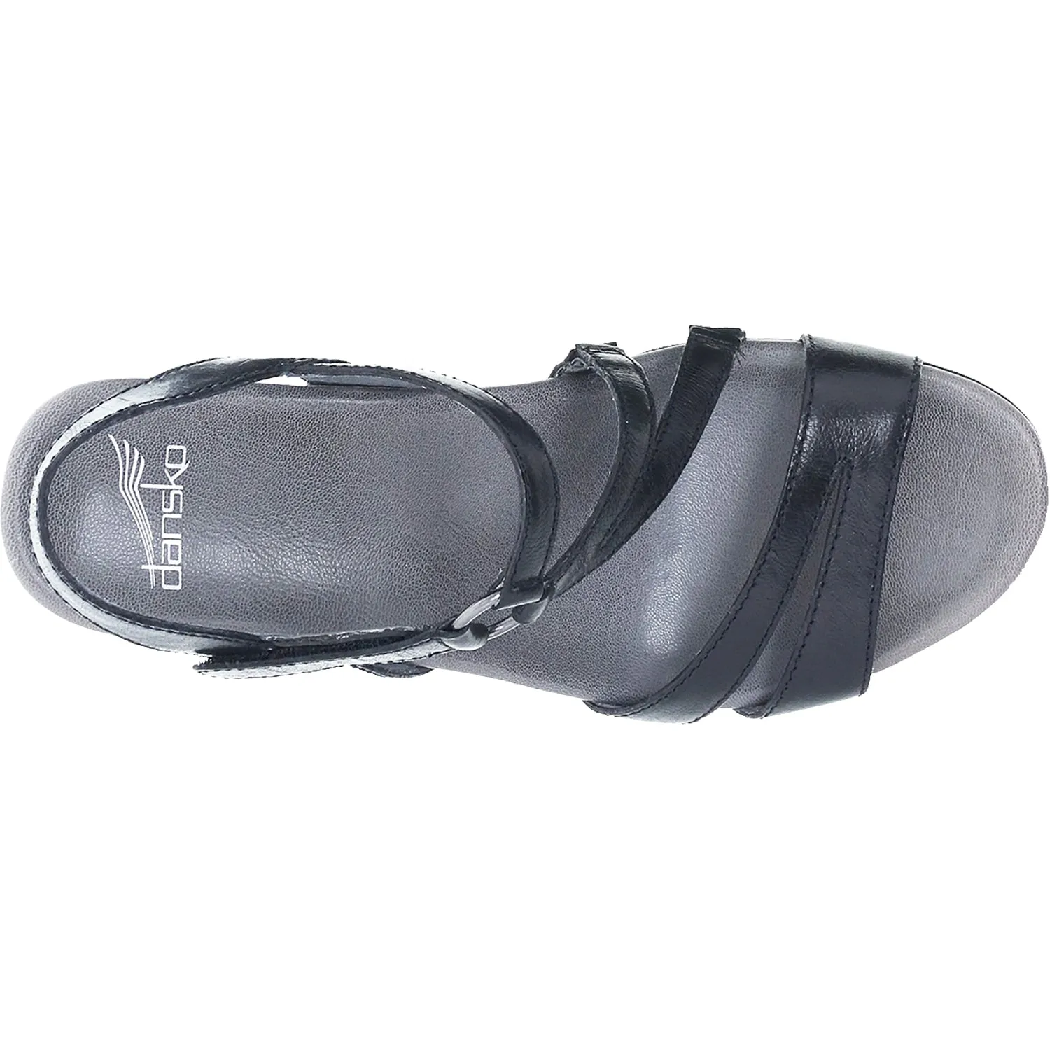 Women's Dansko Addyson Black Glazed Calf Leather