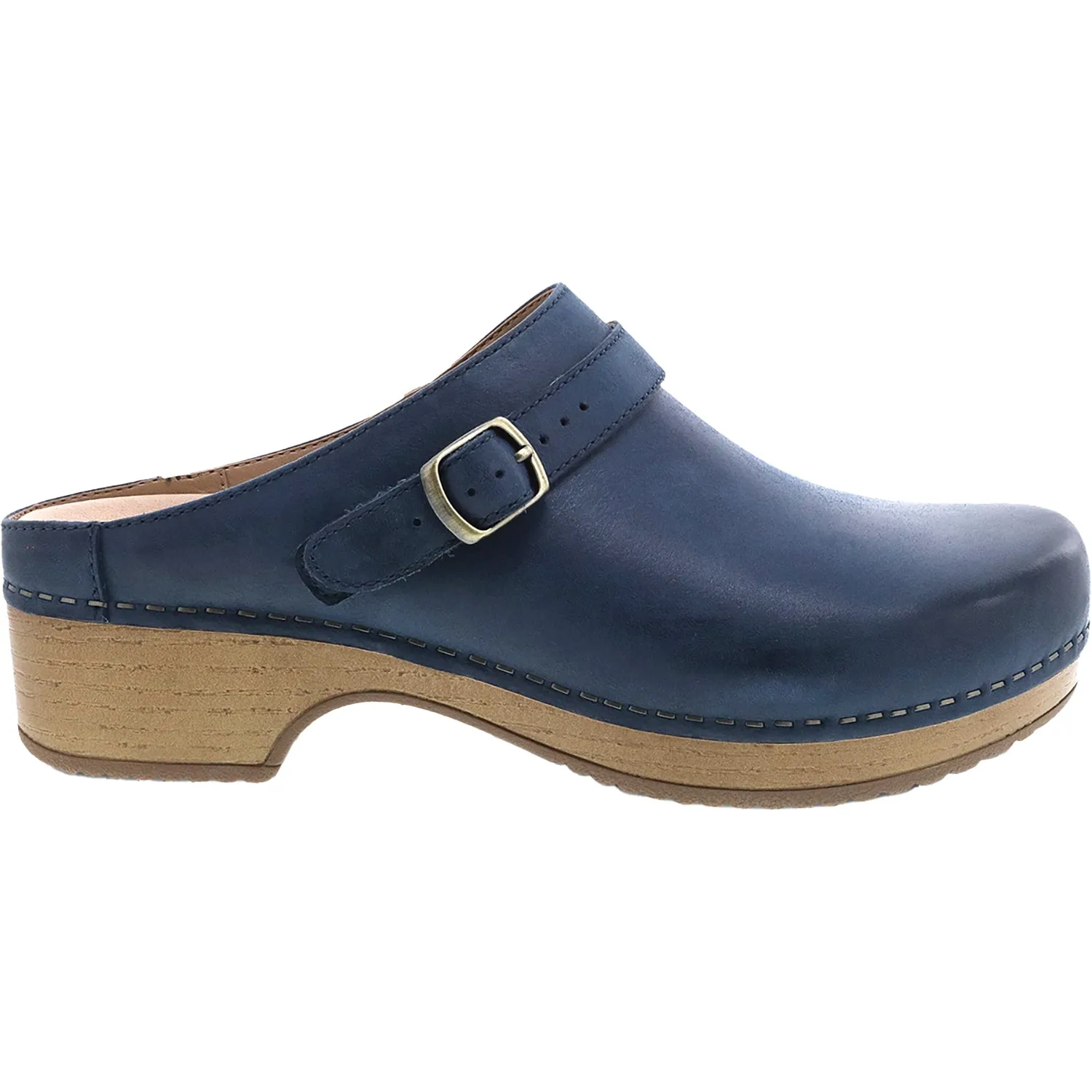 Women's Dansko Berry Navy Burnished Full Grain Leather