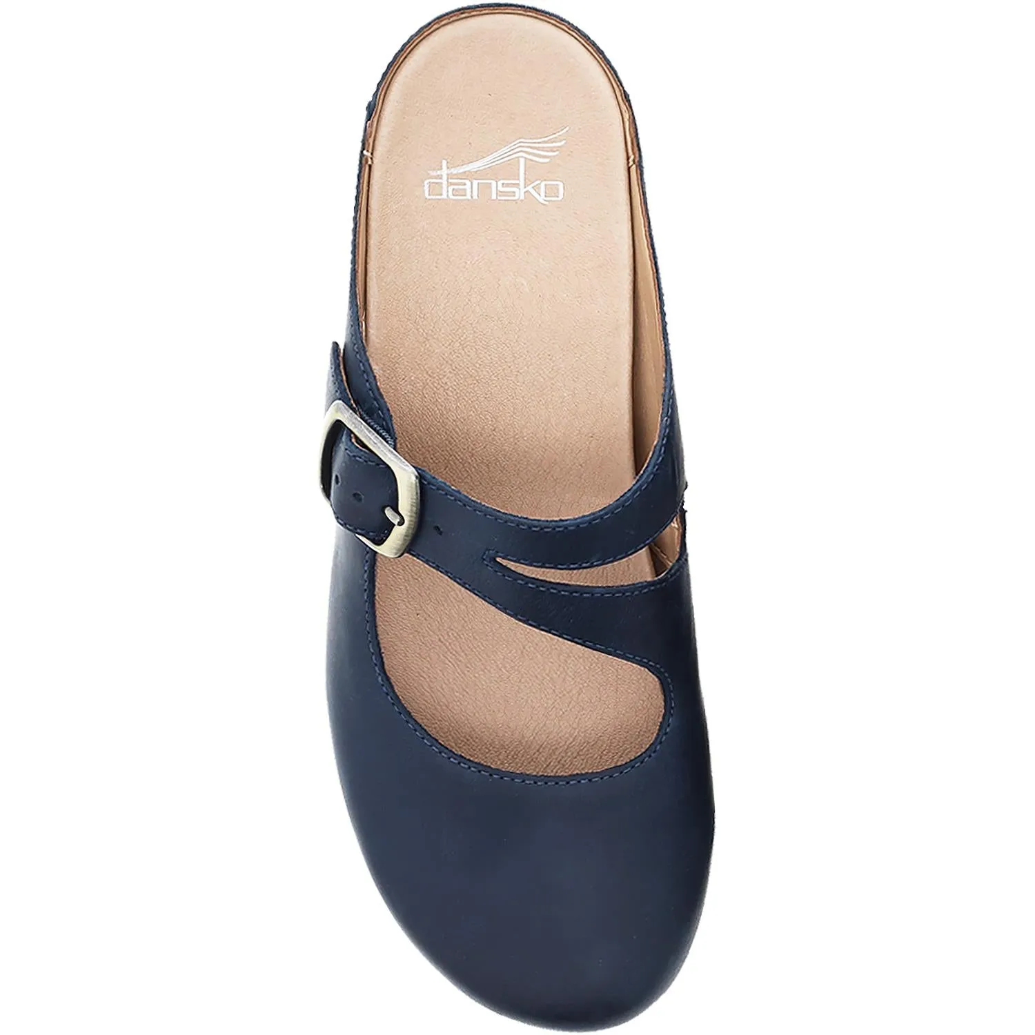 Women's Dansko Britney Blue Oiled Pull Up Leather