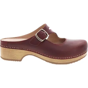 Women's Dansko Britney Red Oiled Pull Up Leather