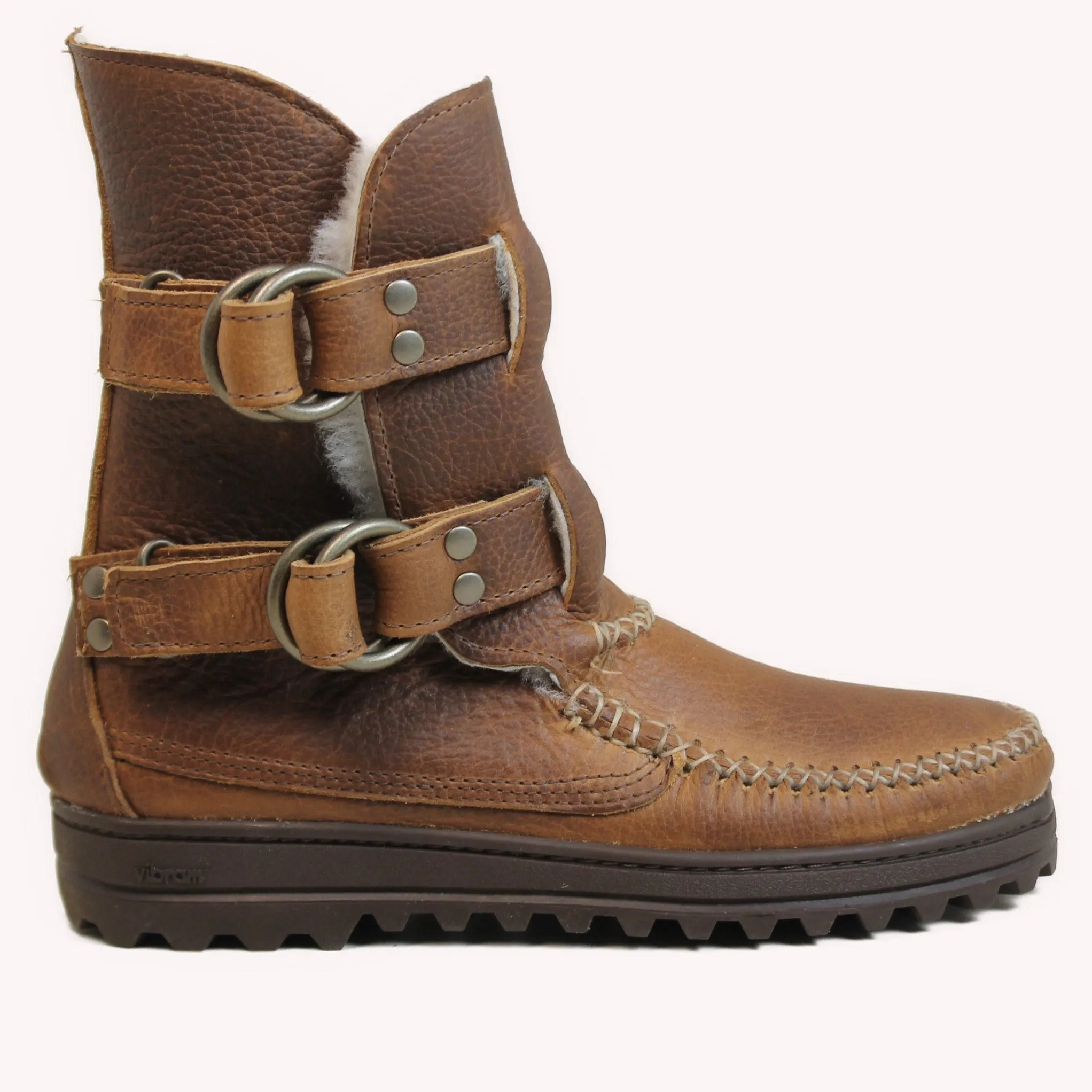 Women's Twinstrap Ring Boot - Grizzly Peanut